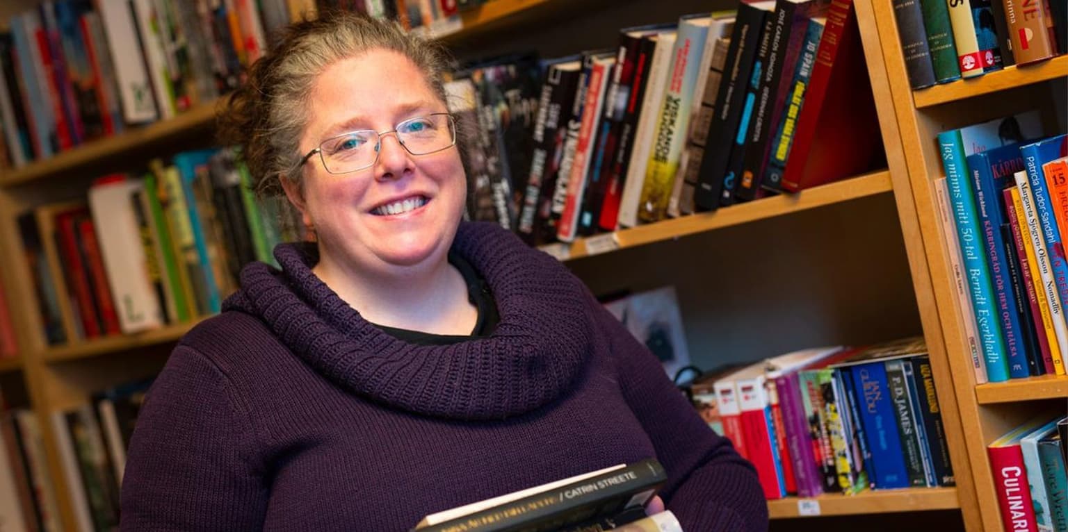 Second hand-butik säljer böcker via bok-app