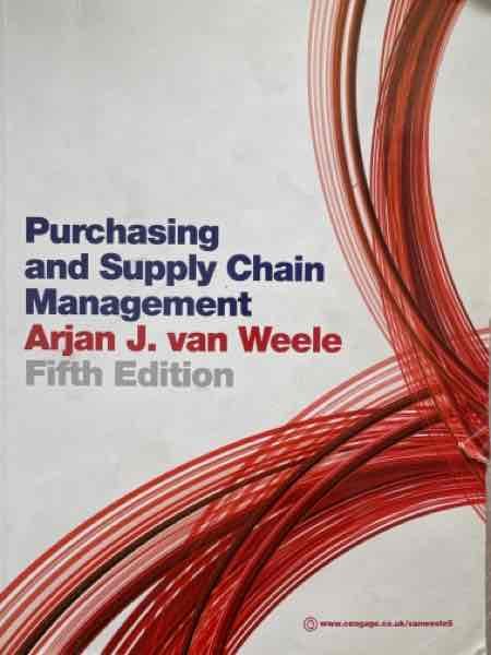 Purchasing and supply chain management 